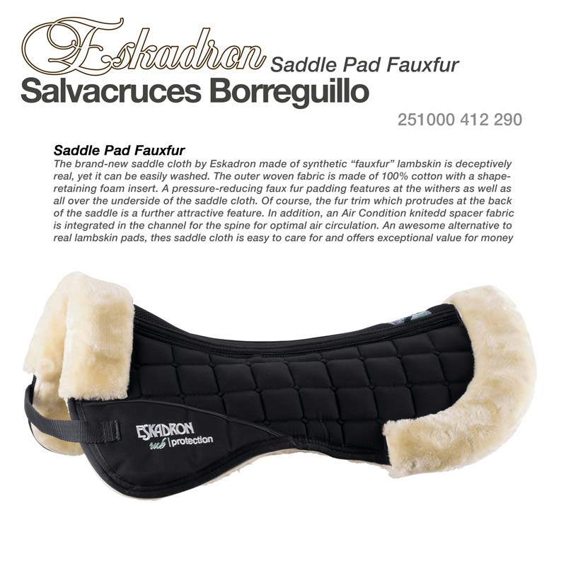 ventajoso Supervisar traqueteo Buy Salvacruces Eskadron Borreguillo 251000 412 290 Negro in our shop  online | Zaldi Saddlery