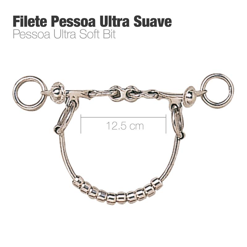Korsteel - Filetto Pessoa A Chiamata Singola Per Cavalli, Morso In Metallo Con Doppio Anello